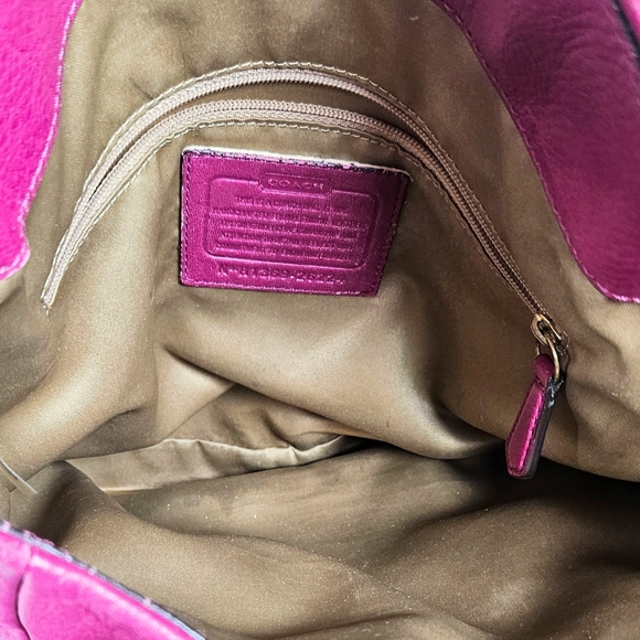 Vtg Coach Madison Phoebe Pebbled Leather 3 Section Bag No Hang Tag H1369-26224 - Picture 7 of 15